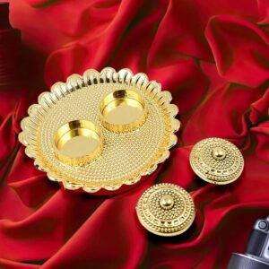 mini puja thali 1Pc kumkum holder for festivals and gifts