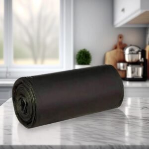 Garbage Bags roll 60Pc (45x50cm) – Durable Trash Bags for Household, Office, and Daily UseGrabage roll (BLACK)