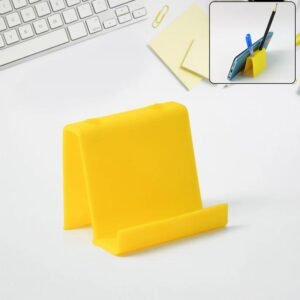 Multifunctional 3 Pc Plastic Mobile Phone Stand & Pen Holder (mix color