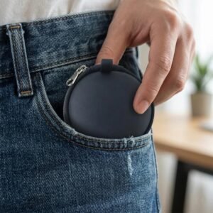 Earphone Carrying Case 1Pc– Compact Hard Shell with Zipper Closure
