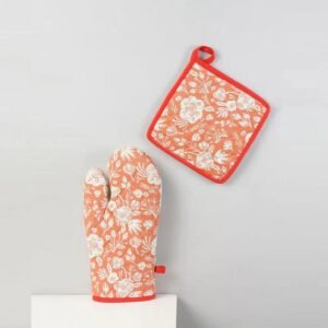 Oven holder gloves 1 PAIR ( MULTICOLOR)