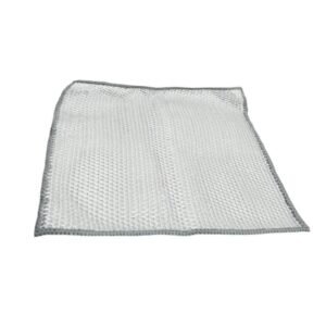 Double-Sided Microfiber Cloth & Stainless Steel Scrubber – (5 Pc, 20x20 cm)