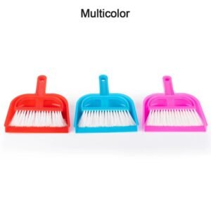 MINI Plastic Small Broom & Dustpan Set,1 SET Dust Pan & Brush,Cute Little Hand Mini Floor Broom & Dustpan Set, Small Dust Pan, Mini for Tabletop Debris, Keyboards & Clean Pet Cages