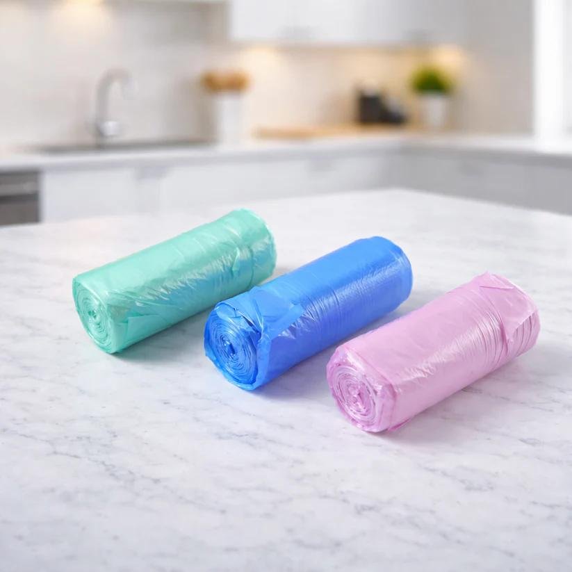 Heavy Duty Disposable Garbage Bags Roll (45x60 Cm, 3 Roll, 90 Bag)