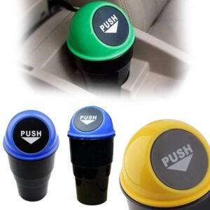 Car Dustbin 1Pc MULTICOLOR – Compact & Portable Waste Bin for Vehicles