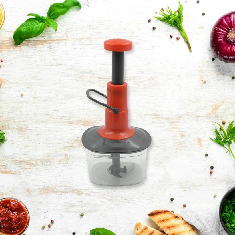 Manual Hand Press 1Pc Vegetable Chopper (650ML) - Image 4