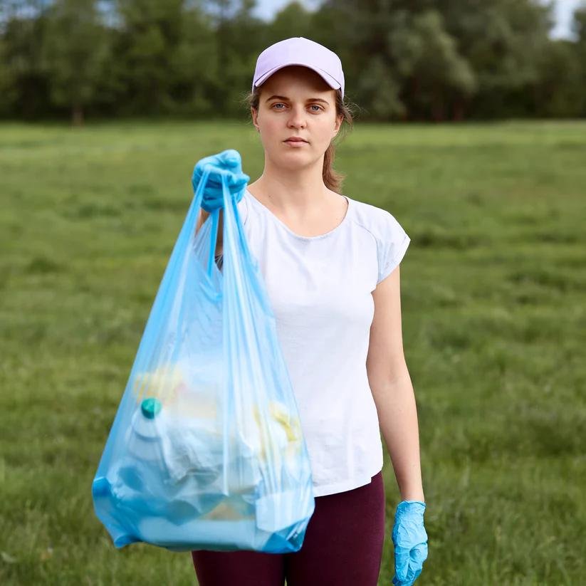 Heavy Duty Disposable Garbage Bags Roll (45x60 Cm, 3 Roll, 90 Bag) - Image 3