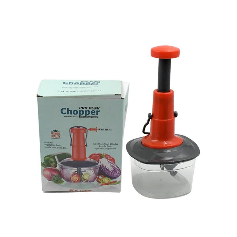 Manual Hand Press 1Pc Vegetable Chopper (650ML) - Image 5