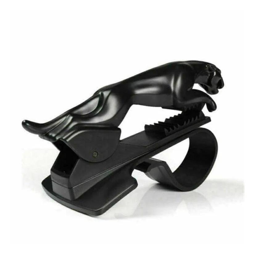 Jaguar Leopard Shape Phone Clip 1Pc , Mobile Phone Holder For Car Use(BLACK AND SILVER) - Image 7