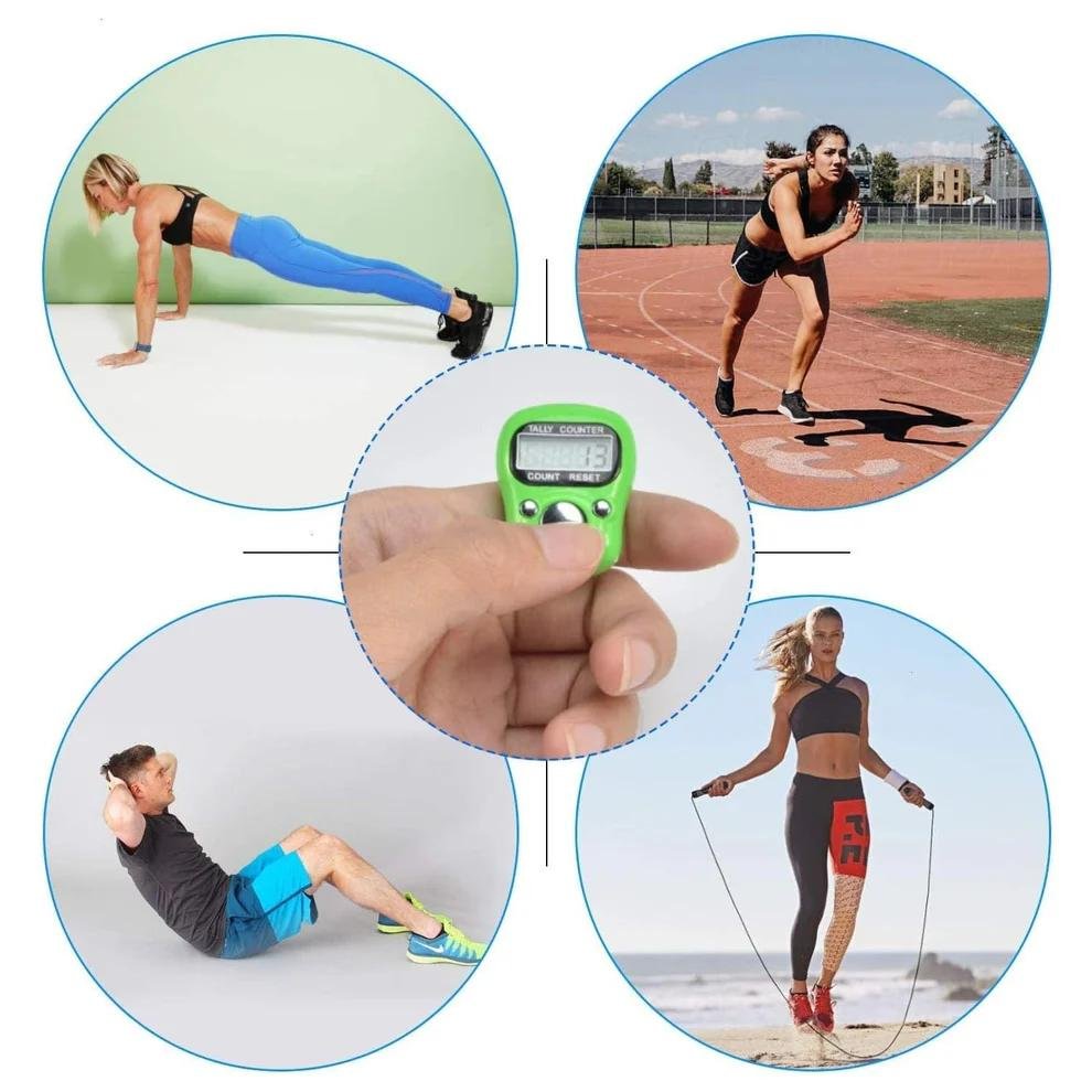 digital finger tally counter 1pc for Mantra Jaap or Tasbih, Fitness & Sports:,Crafting, Inventory & Logging (MULTICOLOR) - Image 7