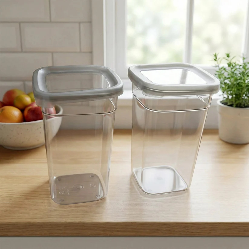 SET OF 6 Airtight Kitchen Storage Containers | 1200ml EACH | Pack of 6 BPA-free plastic containers help organize pulses, grains and pantry essentials for convenient everyday storage - Image 8