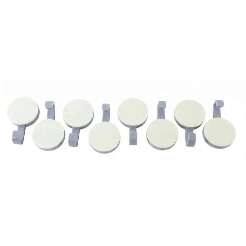 Multipurpose Self-Adhesive Wall Hooks – Modern Round Design for Home & Bathroom - Image 2
