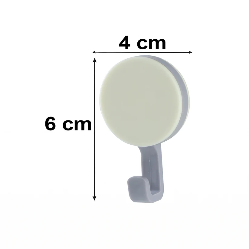 Multipurpose Self-Adhesive Wall Hooks – Modern Round Design for Home & Bathroom - Image 4