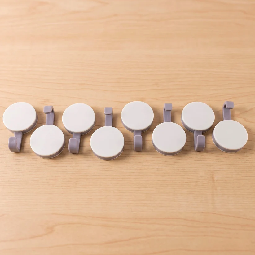Multipurpose Self-Adhesive Wall Hooks – Modern Round Design for Home & Bathroom - Image 3