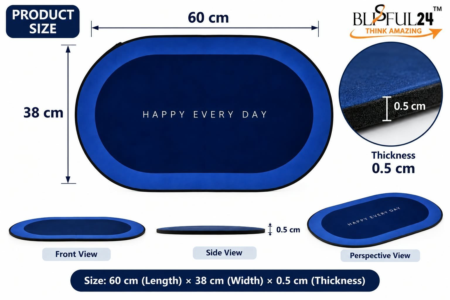 BLISSFUL24 ELEGANT 2-in-1 Multipurpose Mat & Travel Bottle Combo - Image 19
