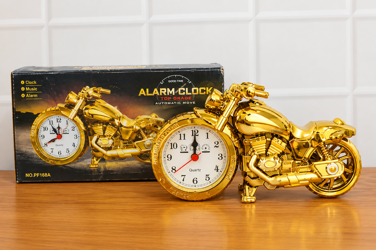 Motorcycle Alarm Clock, Motor Table Clock for Home Decor (1 Pc) - Image 5