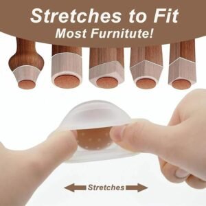 Silicone furniture feet pads 16pc (WHITE-BROWN)