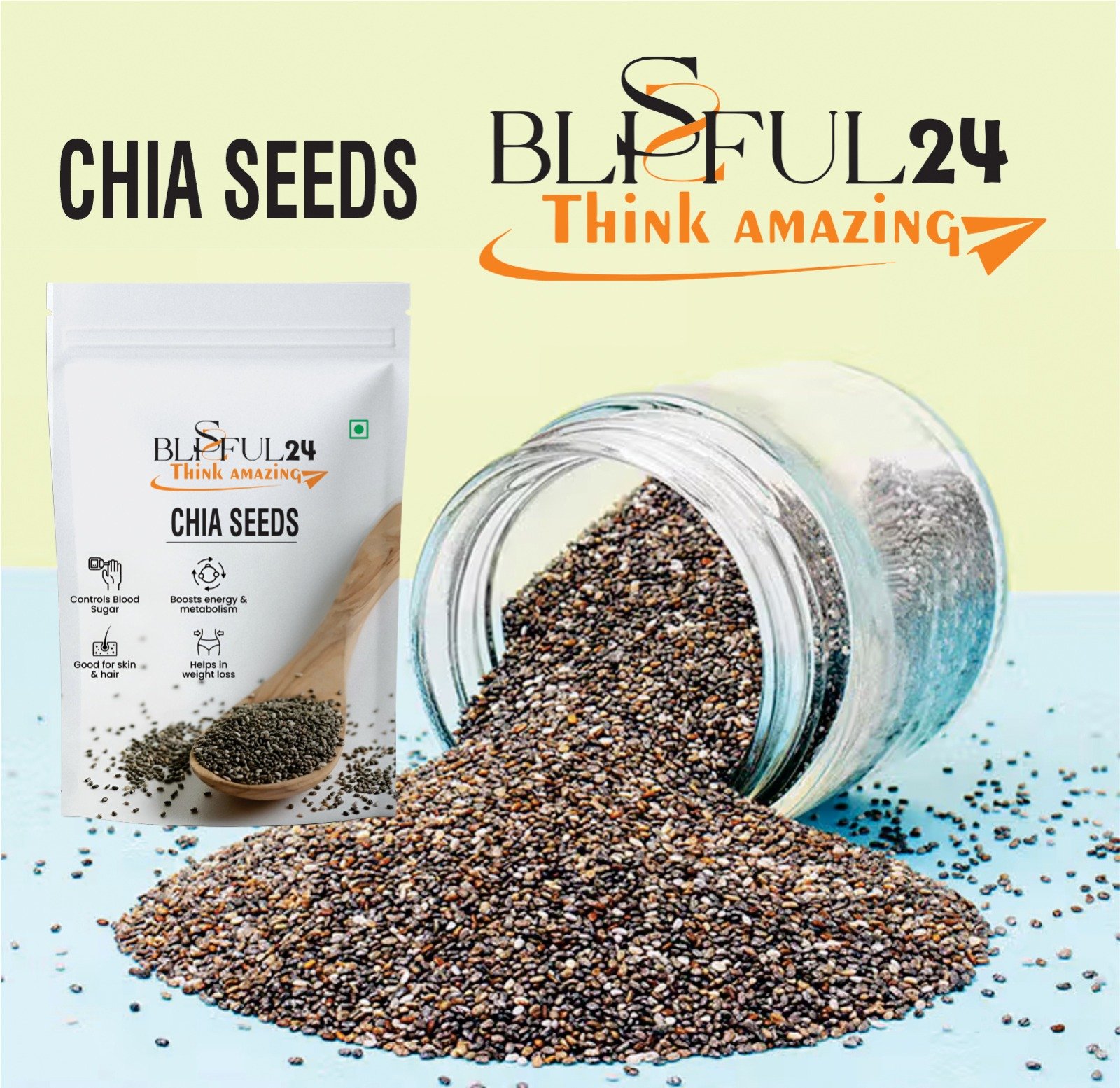 Premium Natural Chia Seeds | Raw Superfood Seeds | High Fiber, Omega-3 Rich | Protein & Antioxidant Source | Healthy Diet, Weight Management & Smoothies - Image 5