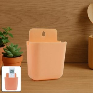 Multi Purpose Wall Mounted Plastic Storage Pocket (4 Pc) WITH ADHESIVE HOOK